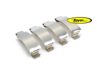 Set RVS klemmen voor luchtfilterhuis, BMW R2V modellen vanaf 09/80