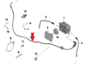 Cable del acelerador al distribuidor, BMW K25 R1200GS-08 + R1200GS-10, R1200GS Adven-08, R1200GS Adven-10 y K27 R1200R-11