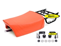 Enkeltsædehynde PD Paris-Dakar orange inklusive bagagebærer og monteringssæt (sæt), R65GS, R80G/S , R80 ST op til 1987