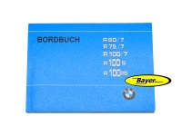 Logbog / betjeningsvejledning, BMW R 60/7, R75 / 7, R100 / 7, R100S, R100RS til 09/78