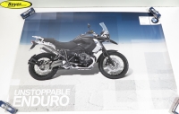 Alkuperäinen BMW Poster-R1200GS kolminkertainen musta - n. 83x59cm