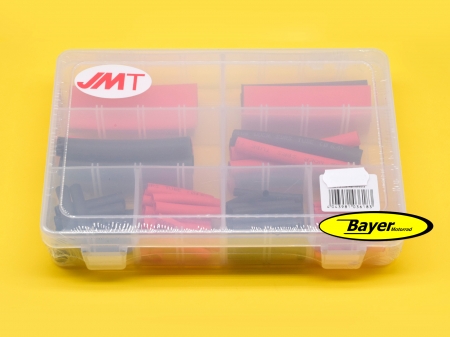 Assortimento di tubi termoretraibili rosso-nero